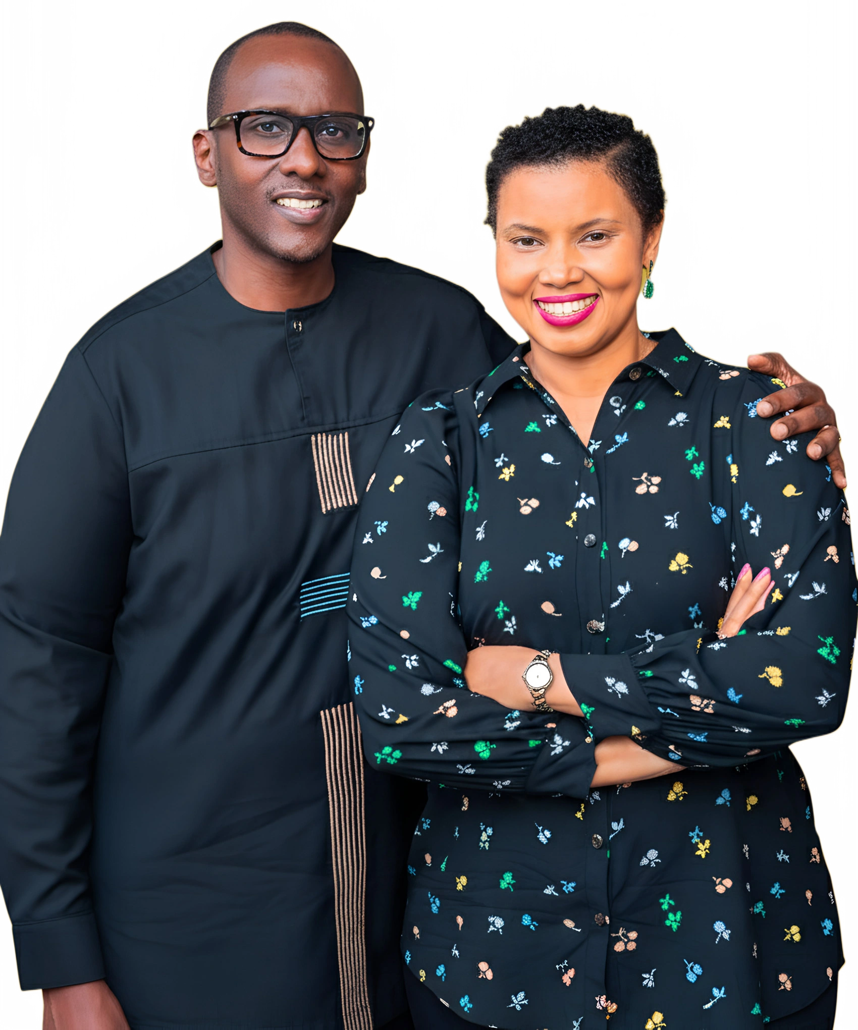 Pastor Matroner George with her husband, Lewis Ruhiza